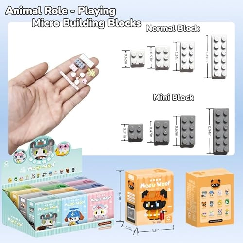 Cat & Dog Roleplay Micro Set - 12 Pack (7285-7296,7297-7308)
