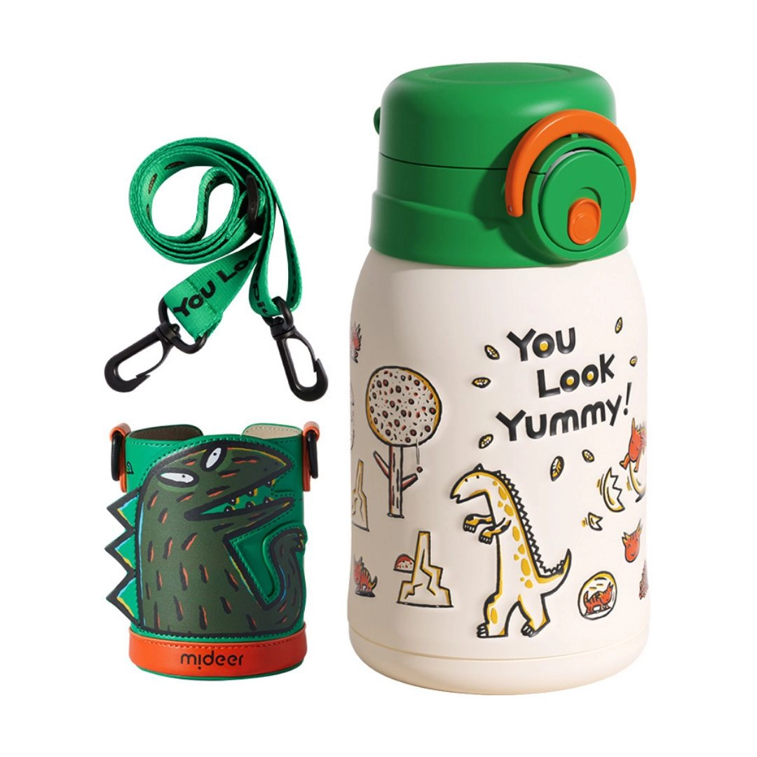 MIDEER Vacuum Insulated Bottle with Holder - 500 ml