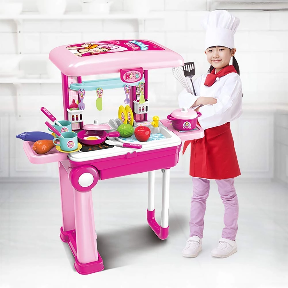 JOYSAE 2in1 Travel Suitcase and Kitchen Set - 25 pcs