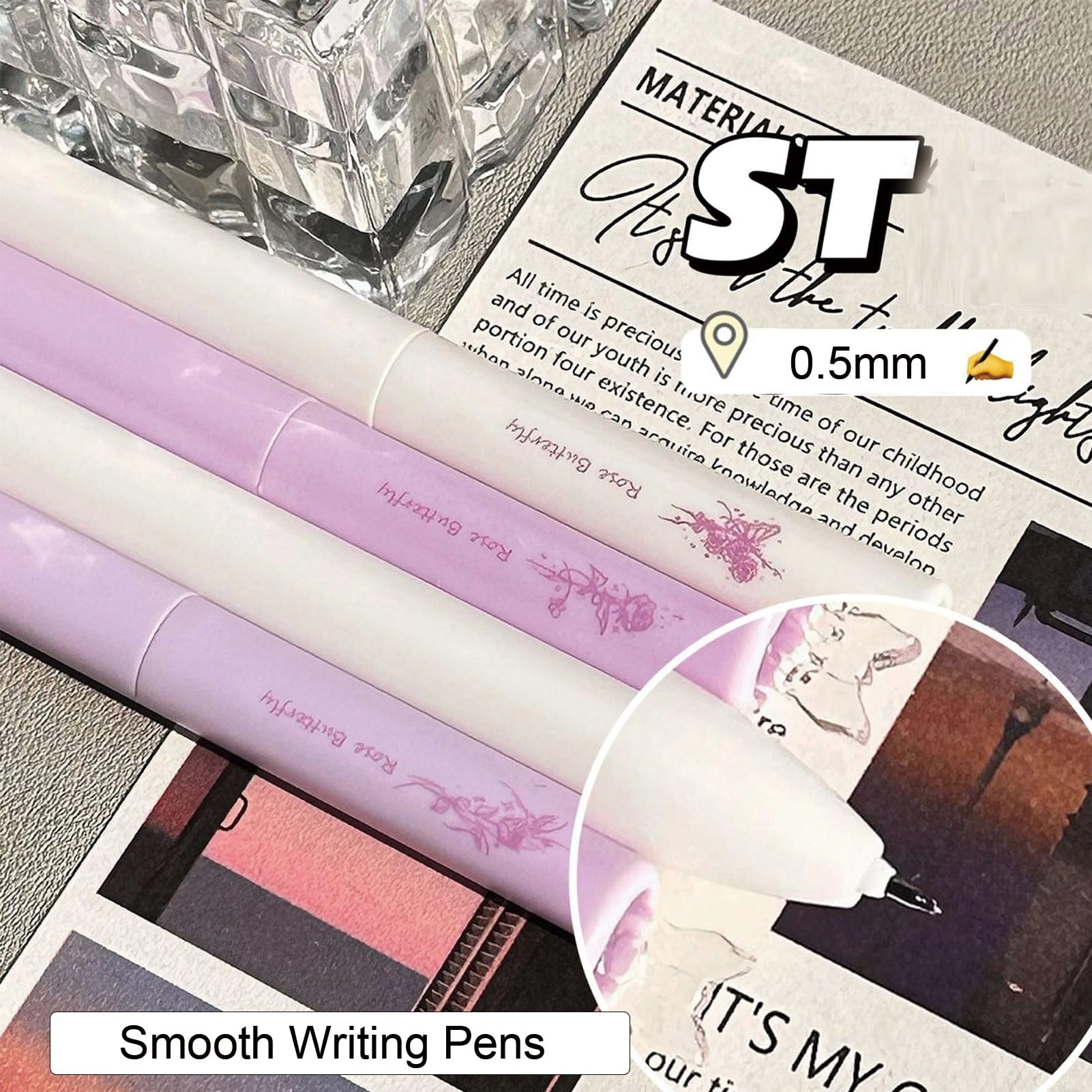 Gel Pen - 4Pcs 0.5mm