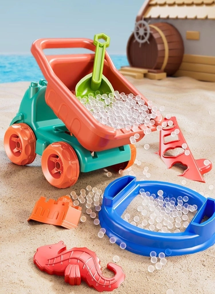 Sand Castle Building Beach Toys - 21 Piece Mesh Bag Bundle