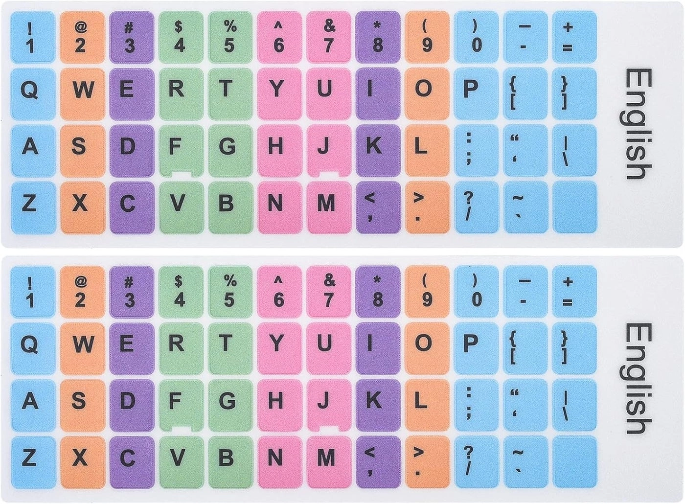 iKammo English Keyboard Replacement Letter Stickers