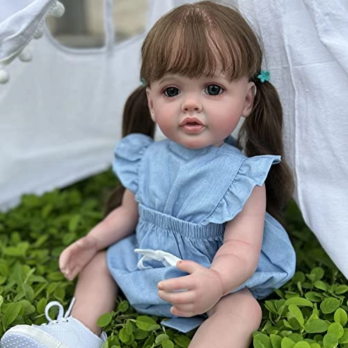 Reborn Doll - 22 Inches (55 cm) Vinyl Girl Sleeping Ages 3+