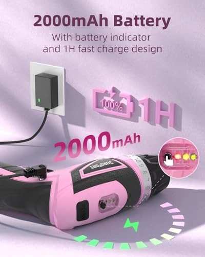 8V Magnetic Electric Screwdriver - 2000mAh