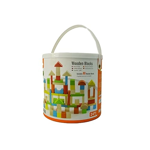 Wooden Blocks - 24 months and up 80 pieces