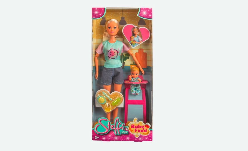 Steffi Love Baby Food Doll - 29 cm Ages 3+