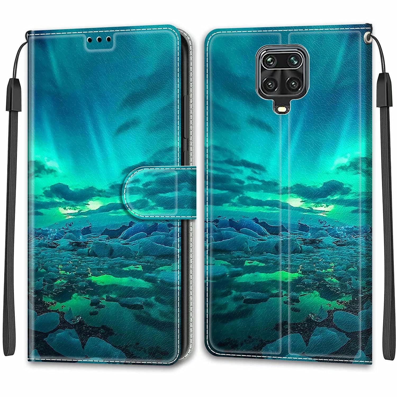 Nadoli Wallet Case Folio for Xiaomi Redmi Note 9 Pro