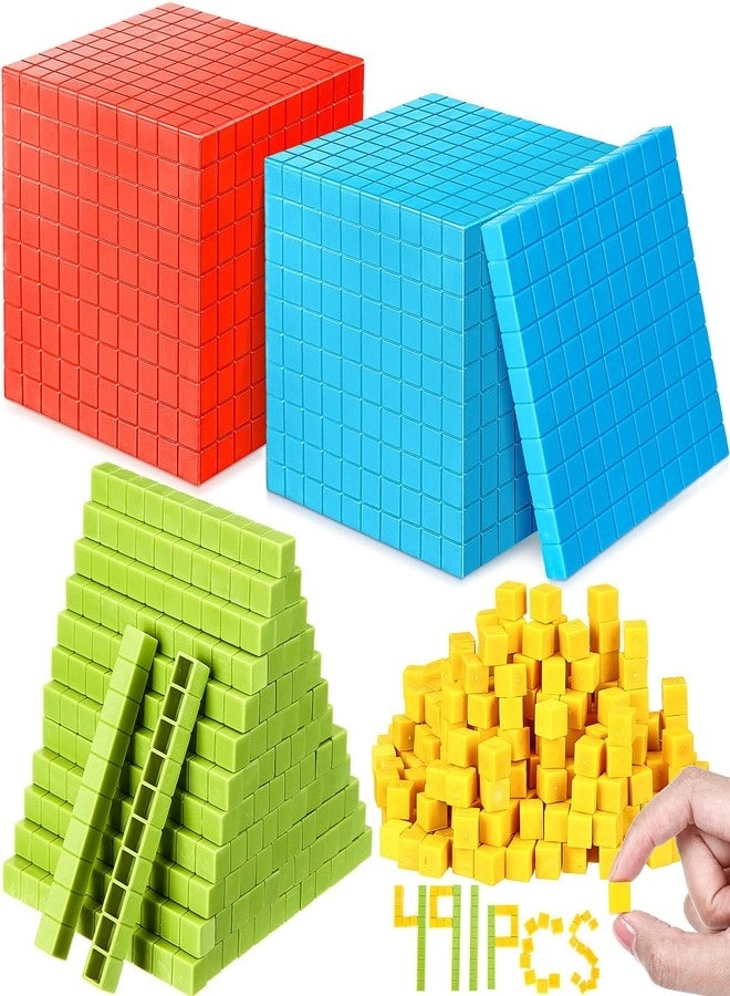 RoundFunny Base Ten Blocks - 491 pcs