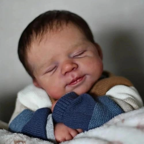 Reborn Baby Doll - 18 Inch Silicone Girl Sleeping Ages 3+