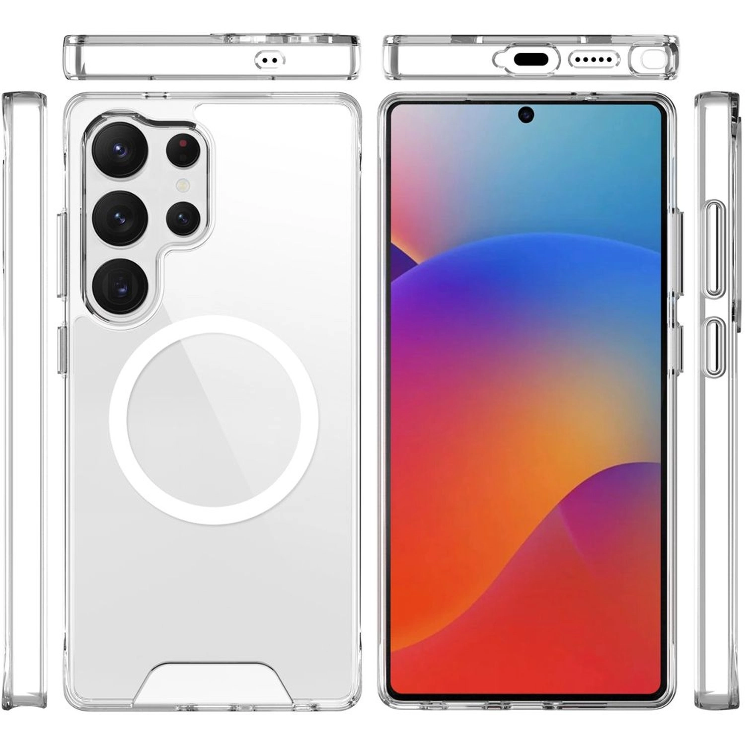 GMBMS25U Case Screen Protector for Samsung Galaxy S25 Ultra