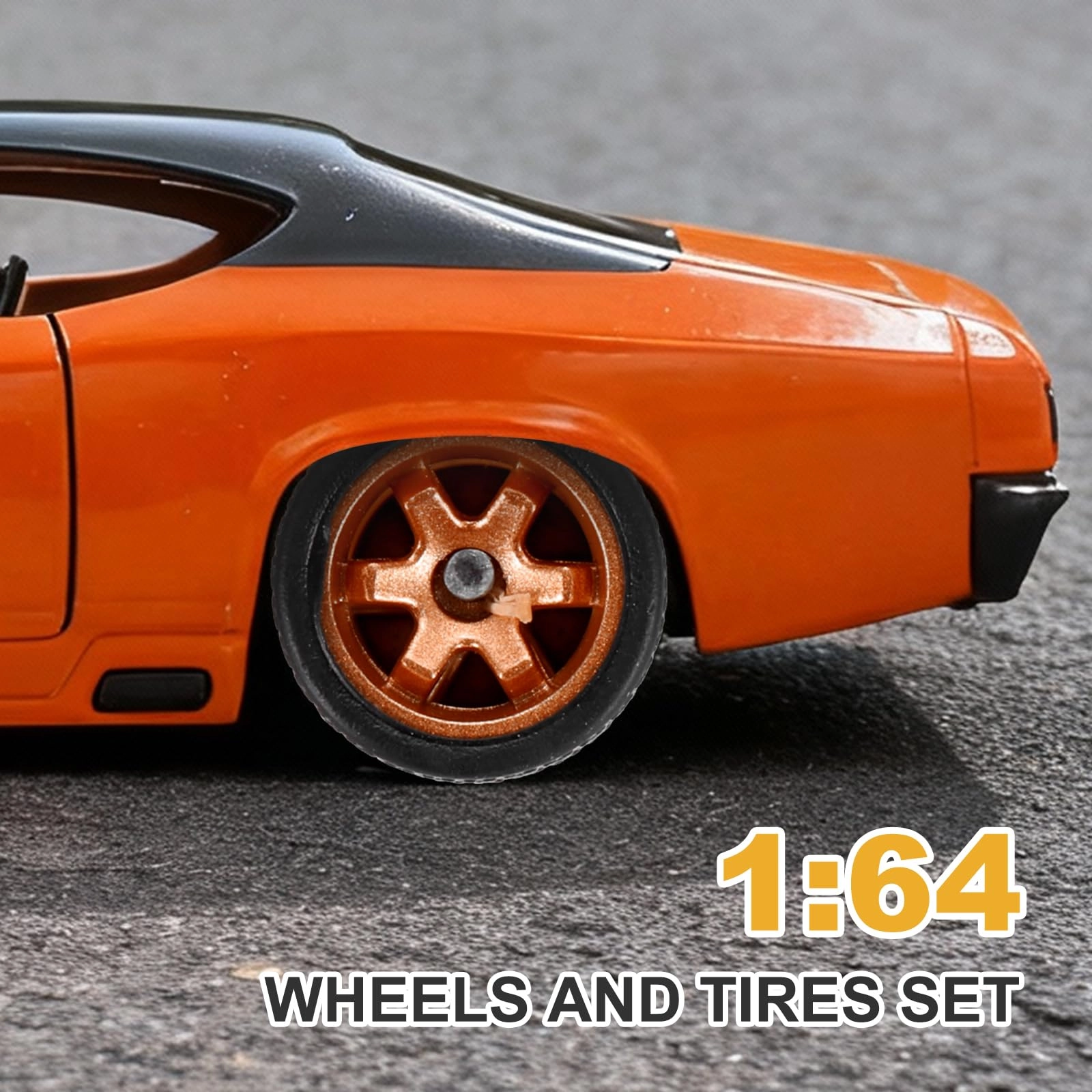 Wheels and Tires Set - 8.0 count 1/64