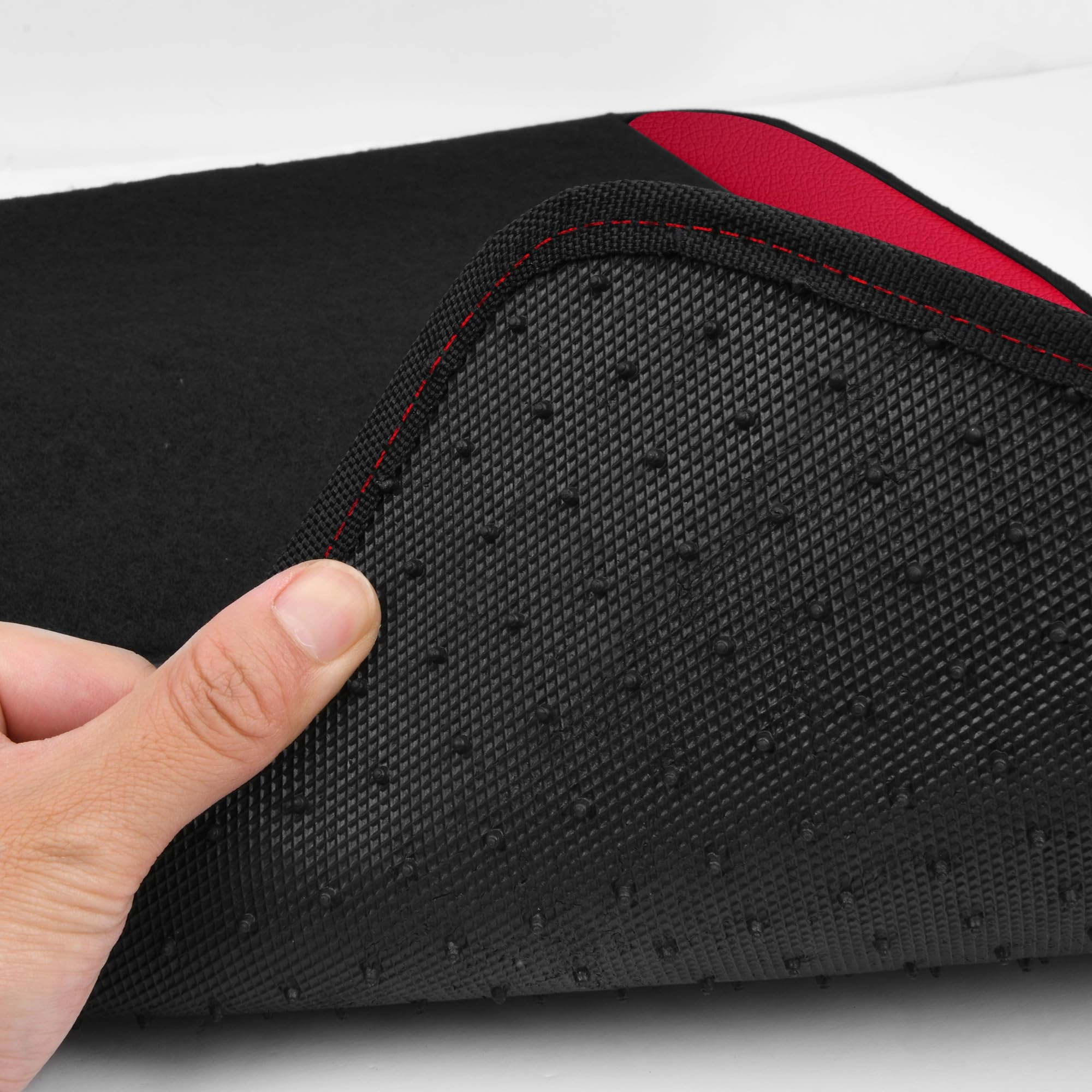 Jelly Waterproof Universal Fit Car Floor Mats - Pink Leather