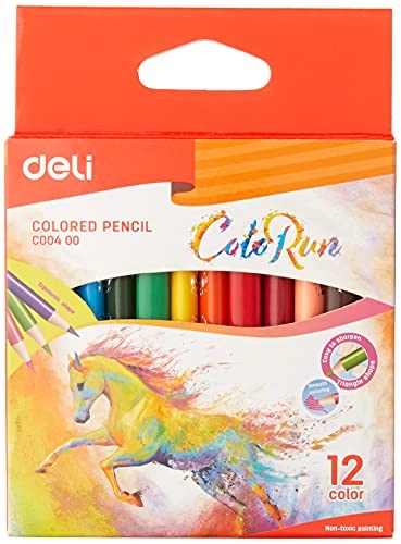 Color Run Coloured Pencils - 12 Pcs