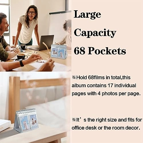 2x3" 68 Pockets Desk Calendar Photo Album