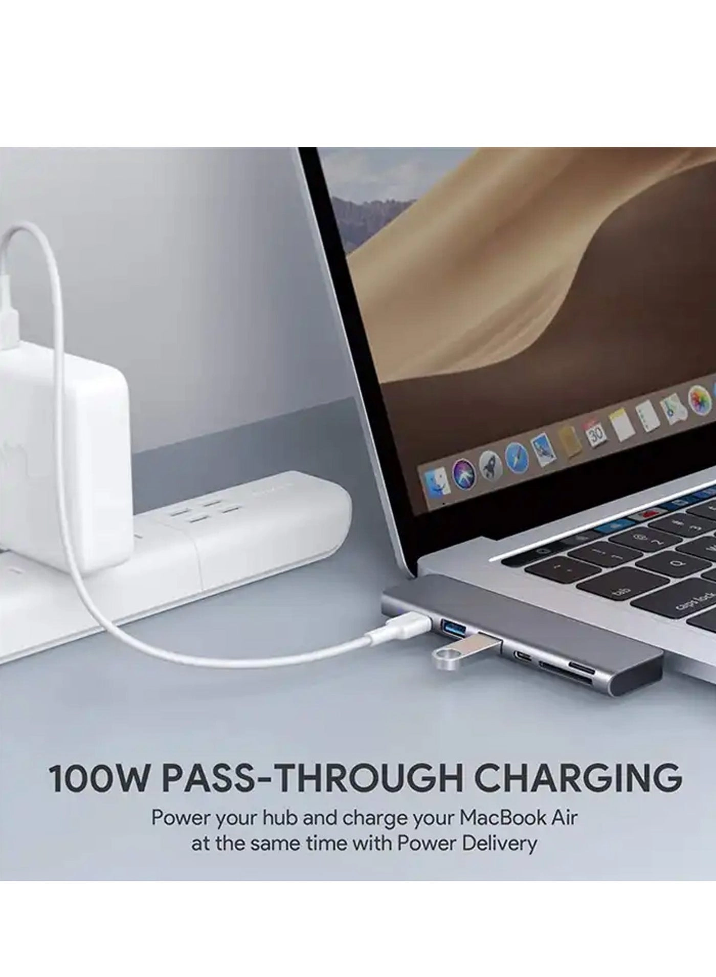 Duel USB C Hub - Thunderbolt 3 7-in-1 4K HDMI