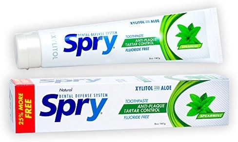 Spry Xylitol Spearmint Toothpaste Adult 5 Oz