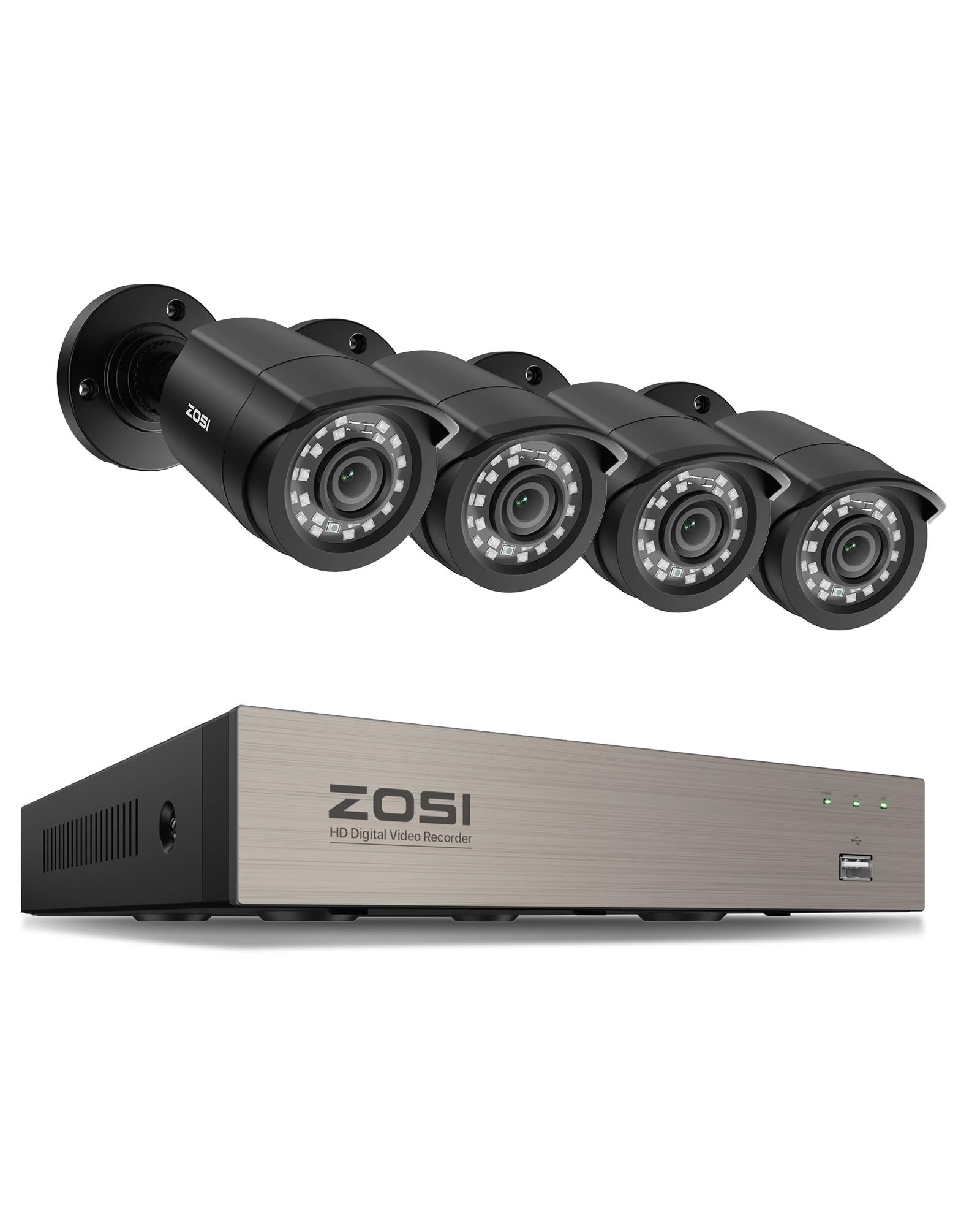 Zosi Home Security Camera System - 4 8CH 1080p