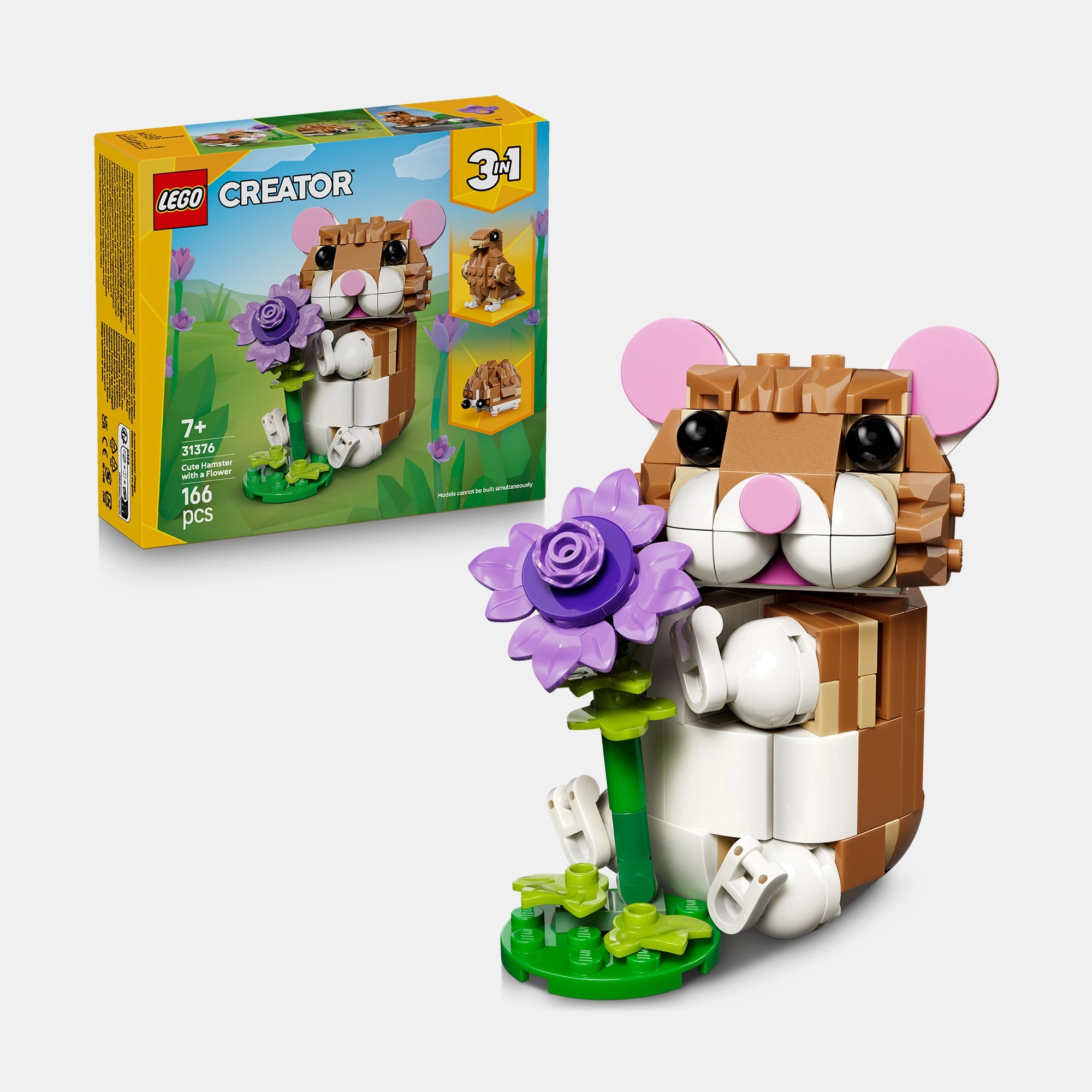 LEGO Creator Cute Hamster With A Flower - 7+ Animals 166pc