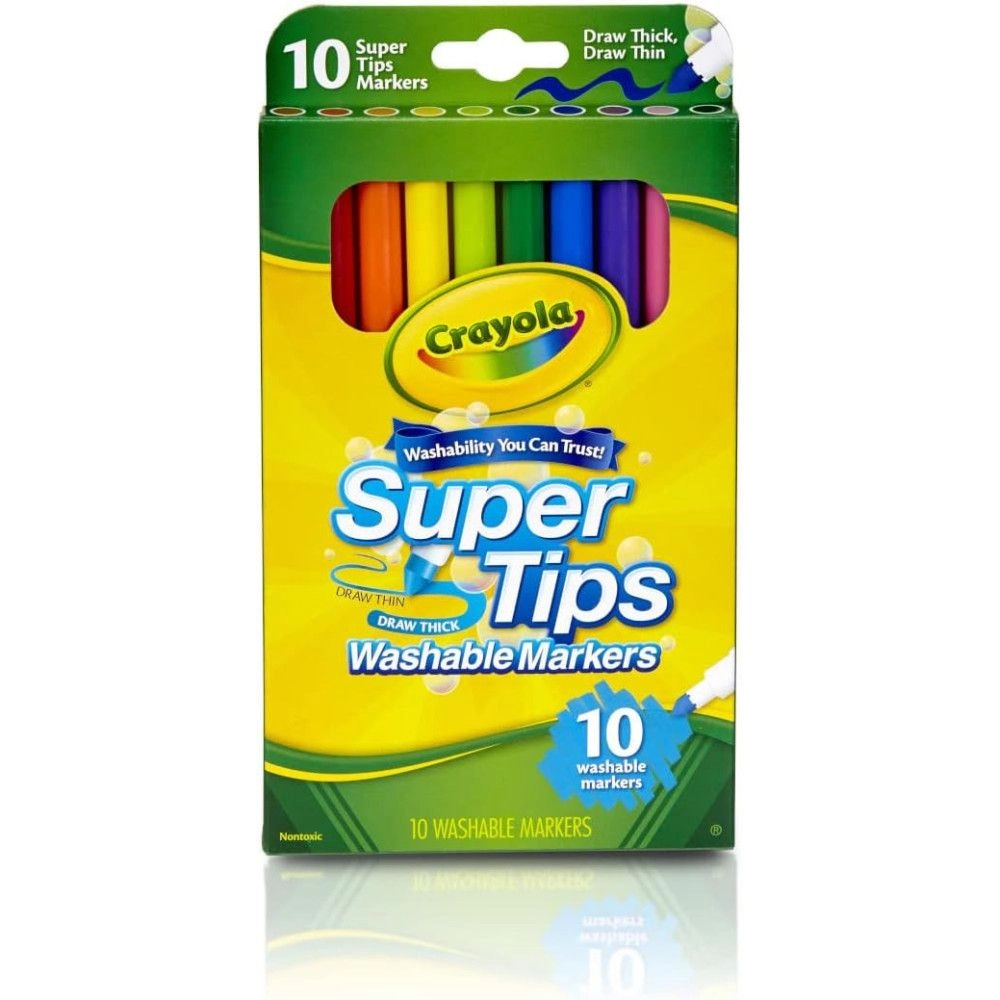 Super Tips Markers - 10 Multi Colour