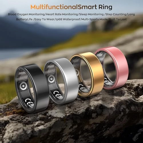 Smart Ring - IP68 Waterproof Rose Gold 9