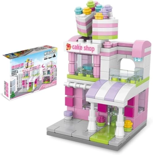 Mini City Shop Street View Building Blocks - 167pcs Fast Food Restaurant