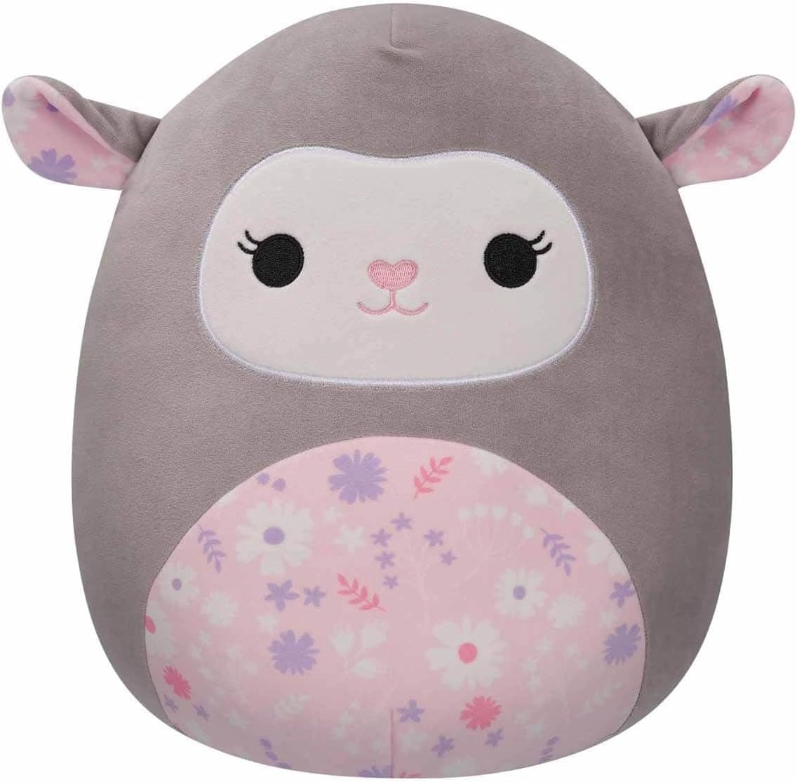 COLOR LAND CHILDRENS TOYS CENTER LLC Elea The Grey Lamb - 12 Inch Washable Multicolor