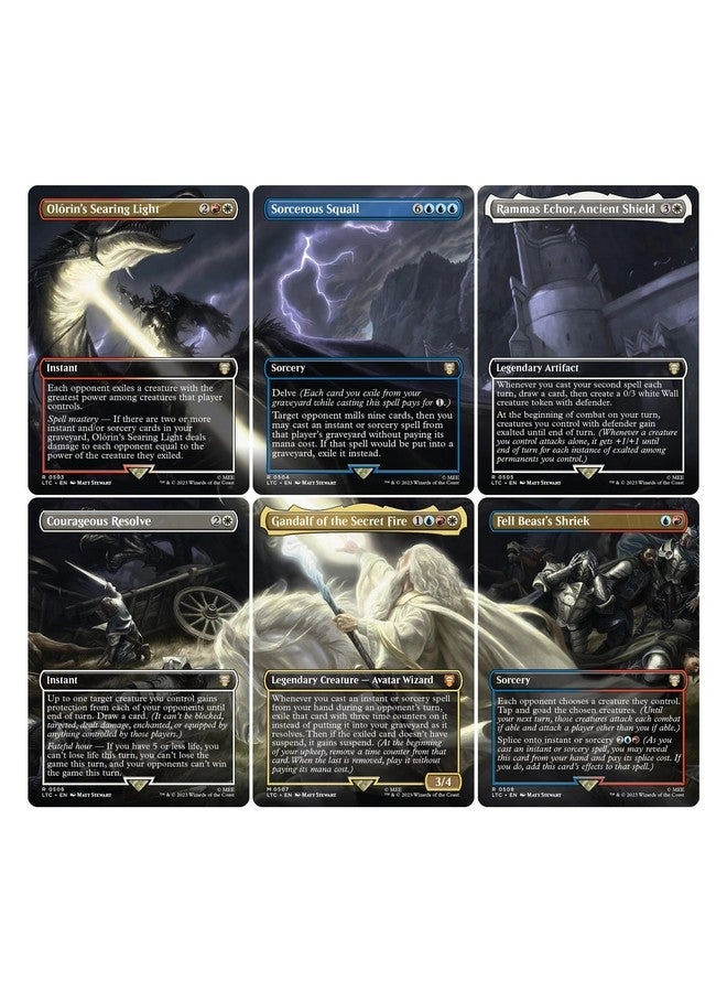 The Lord of The Rings: Tales of Middle-Earth Scene Box - 6 Scene Cards 6 Art Cards 3 Set Boosters Display Easel