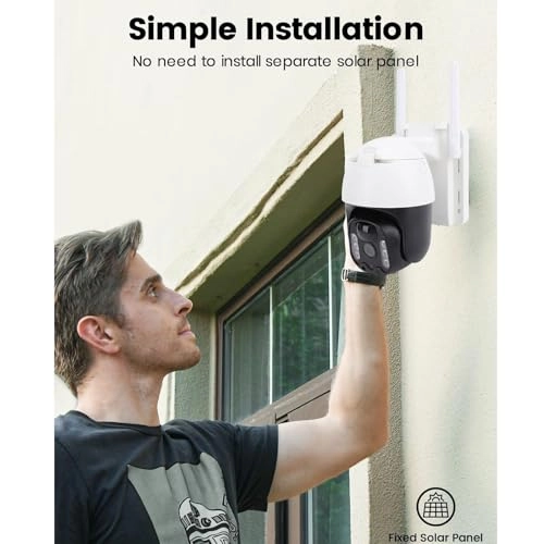 Solar Powered Security Camera 1920x1080P