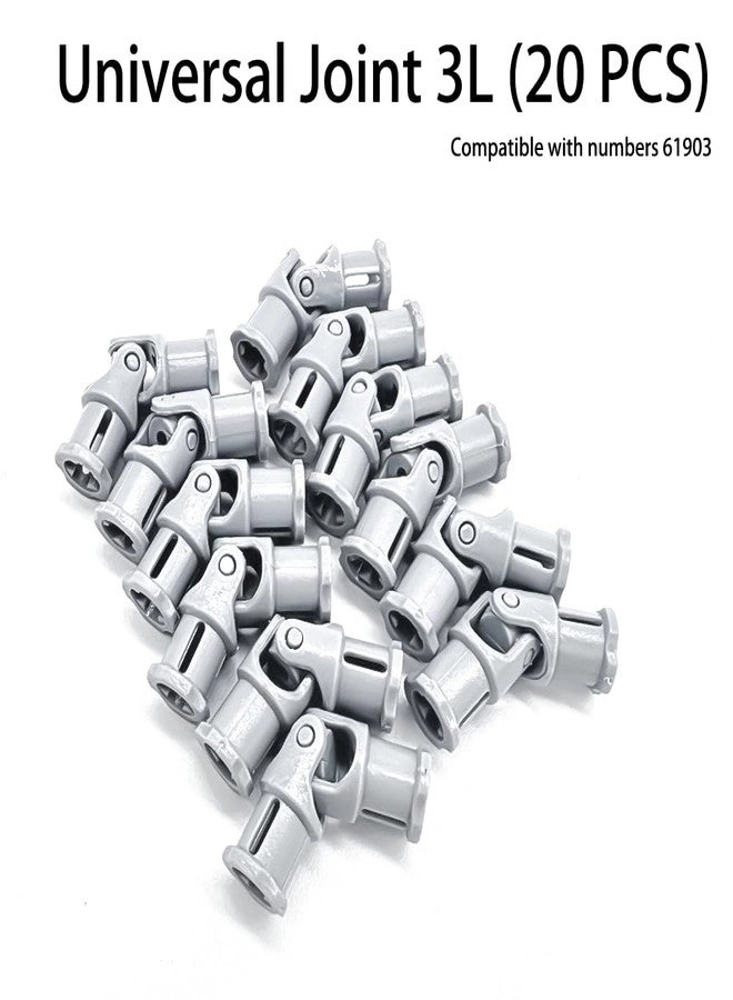 Universal"U" Joint 3L - Light Grey Compatible with legoes