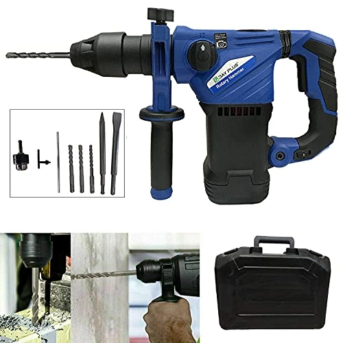 Electric Hammer Drill - 1500W 3 Modes 360°Rotating Handle