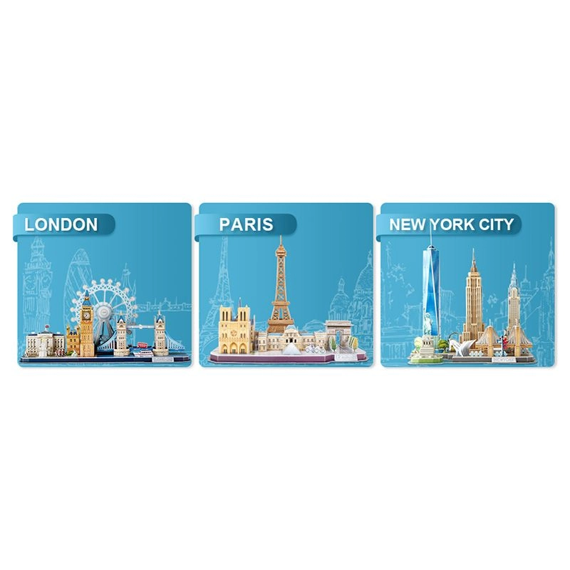 City Line Paris 3D Puzzle (ALGT-MC254H) - 114 pcs