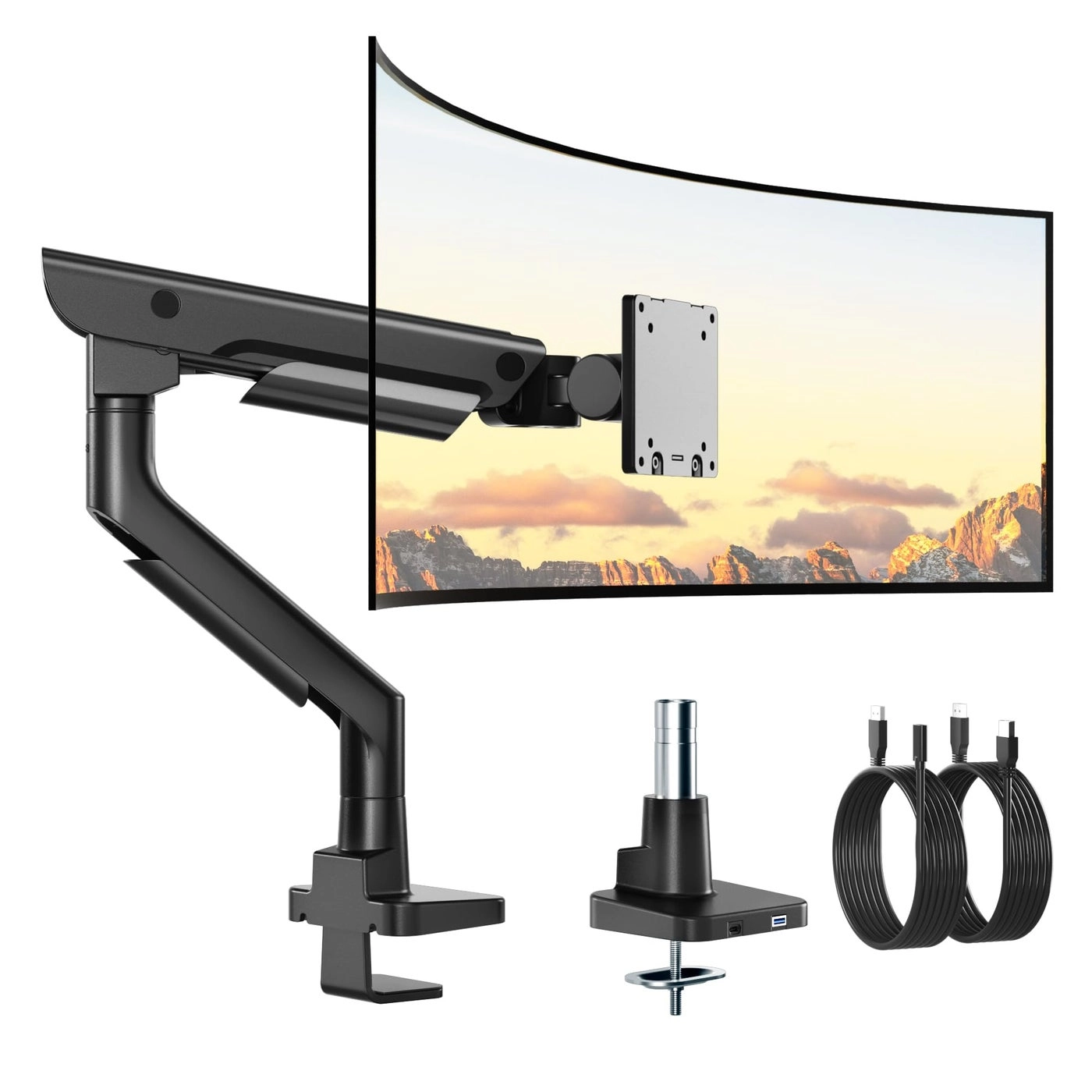 Sleek Aluminum Monitor Arm - Single 17–57” 100x100