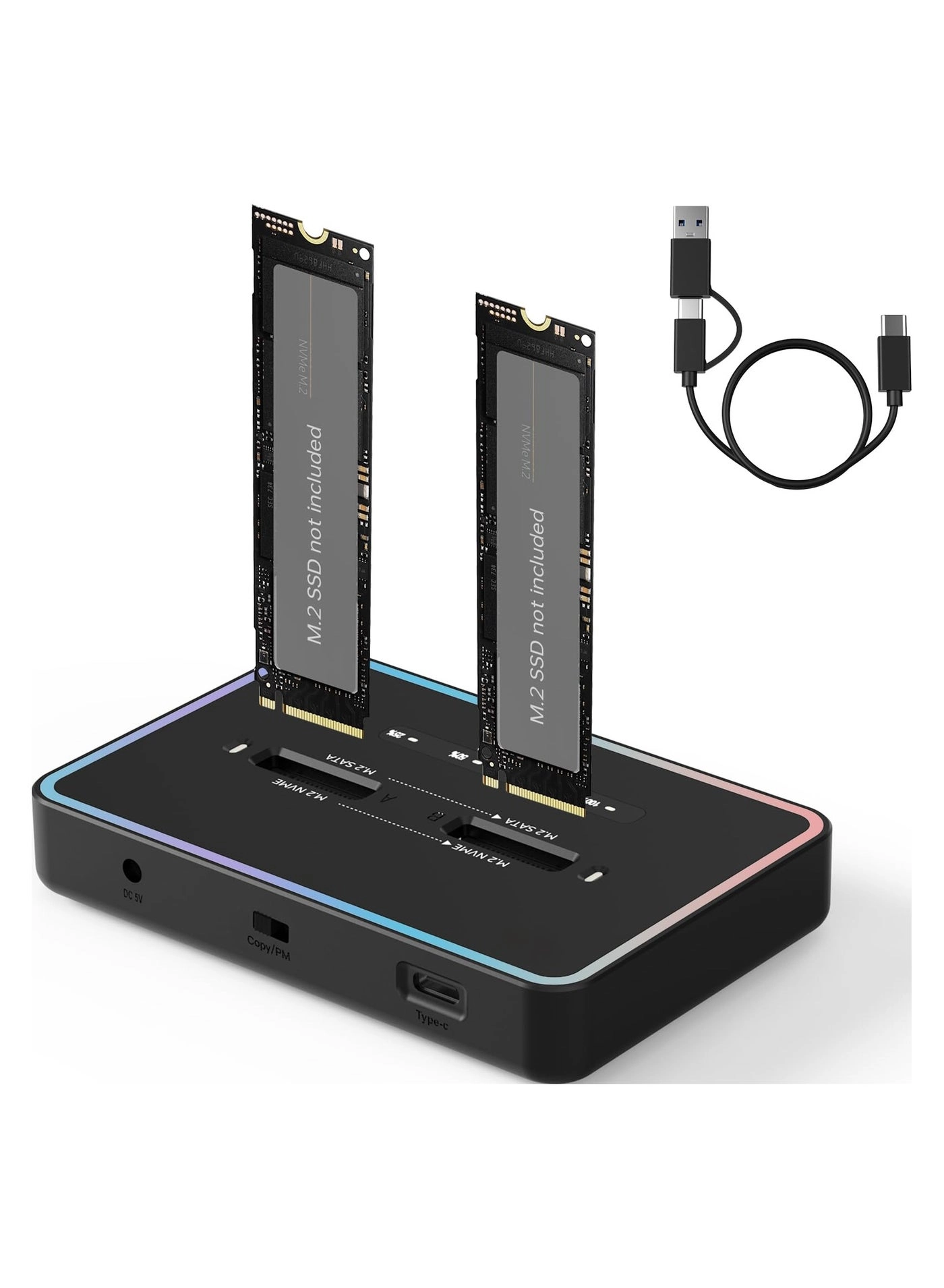 Dual Bay SSD Cloner - two