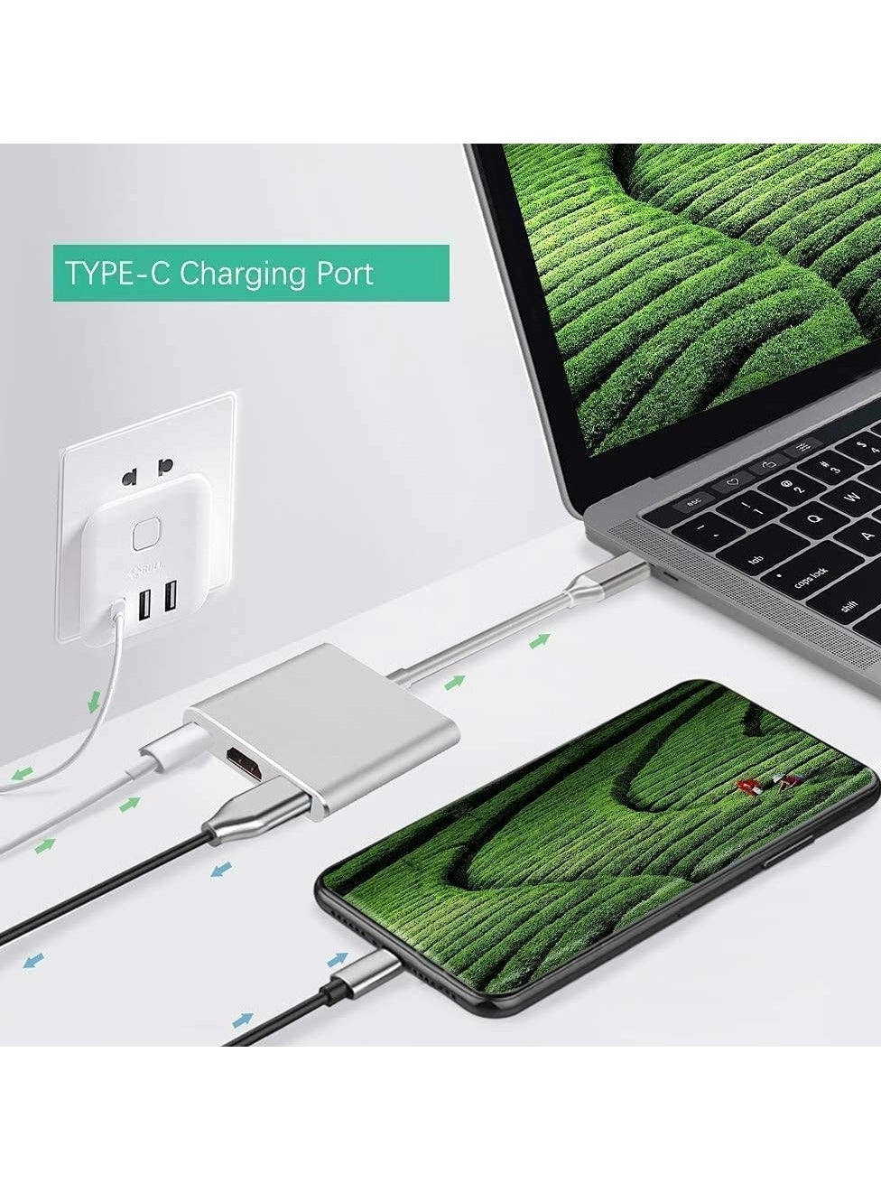 USB C Hub Adapter - USB 3.0 4k*2k