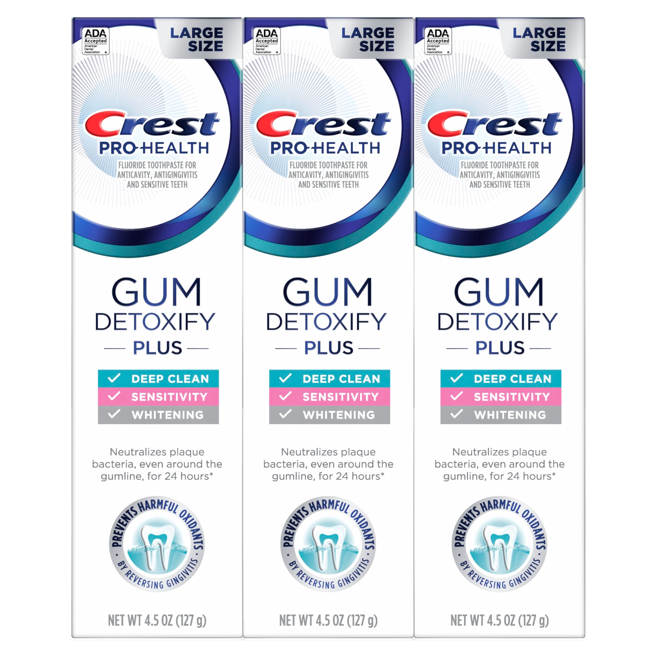 Gum Detoxify Plus Stennous Fluoride Toothpaste Adult 13.5 ounces