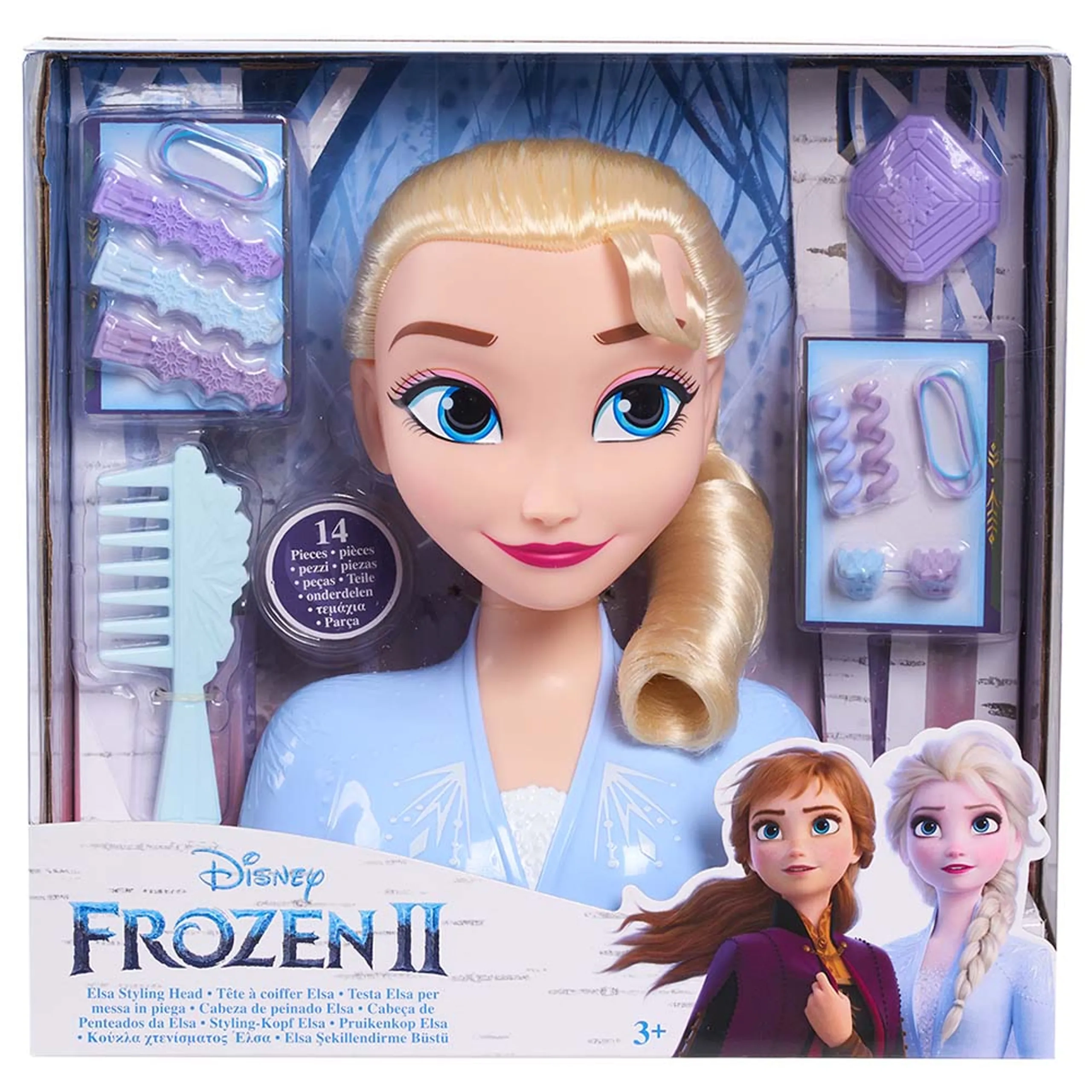 Elsa Fashion Doll - Extra-Long Blonde Hair Braiding Tool Ages 5+