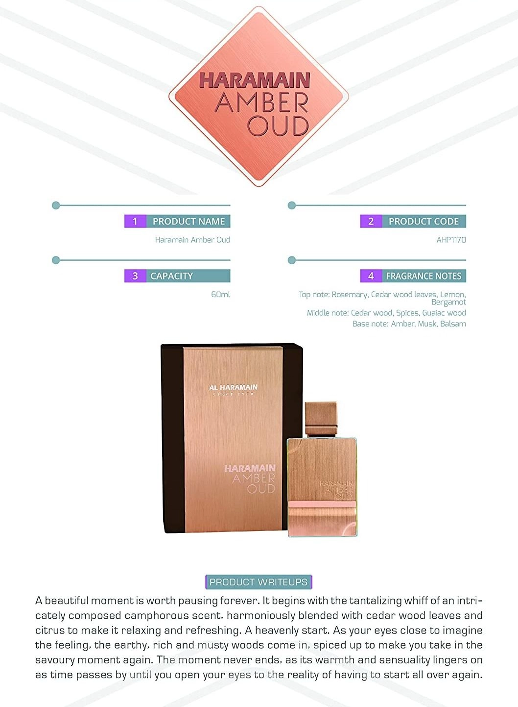 AMBER OUD Eau de Parfum - 60ml