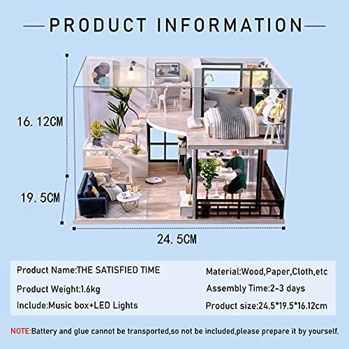DIY Miniatures Dollhouse Kit - 1:24