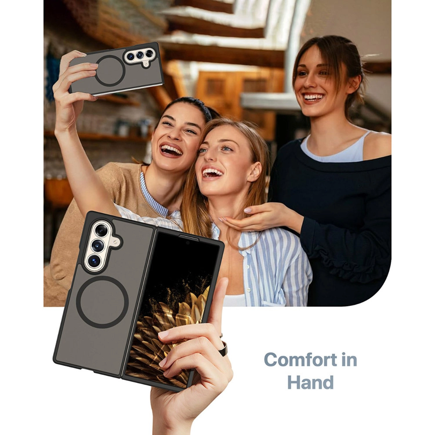 Gleam Hybrid Case with MagSafe for Samsung Galaxy Z Fold7