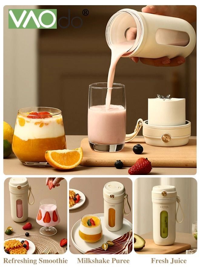Portable Mini Blender - Rechargeable USB BPA-Free One-handed Drinking