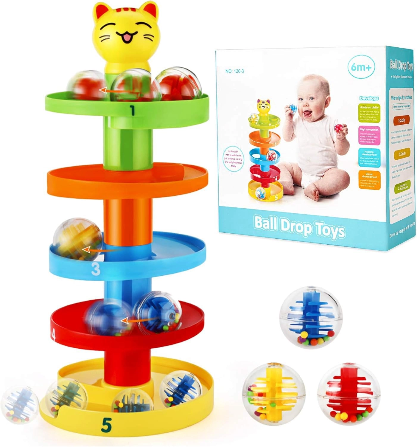 Muslecid Ball Drop - 12 months+ 8 pieces