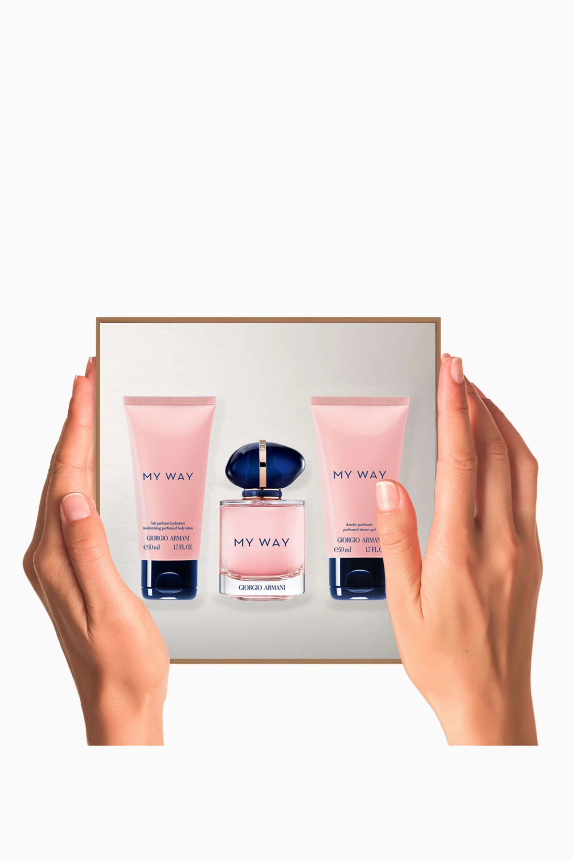 My Way Eau De Parfum - 50ml + My Way Perfumed Body Lotion - 50ml + My Way Shower Gel - 50ml