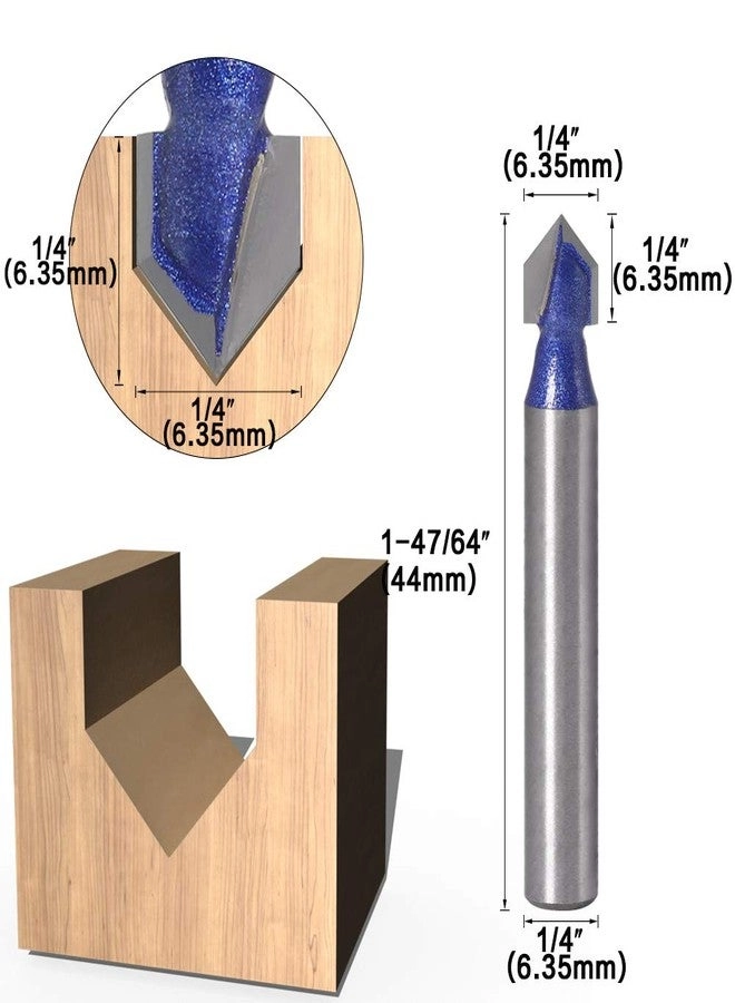 Router Bit Set - 1/4 Inch 4Pcs