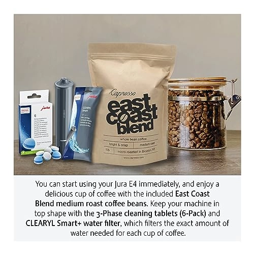 E4 - 15560 + CLEARYL Smart+ Filter Cartridge + East Coast Blend + 3-Phase 6 Cleaning Tablets