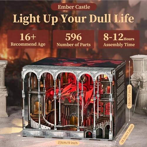 Book Nook Kit - DIY Miniature with LED Light