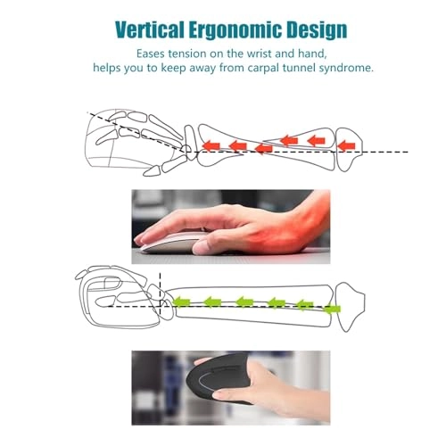 Vertical Ergonomic Mouse - Wireless