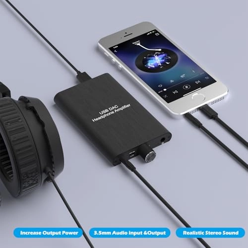 Headphone Amplifier - 16-600Ω USB-C 3000mAh