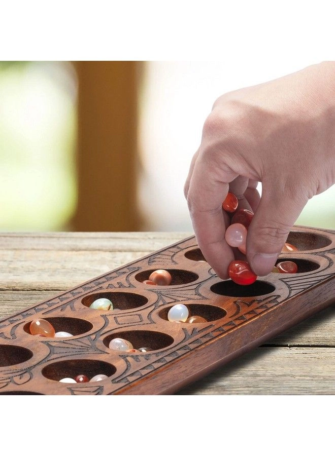Mancala - Solid Wood Quartz Pebble