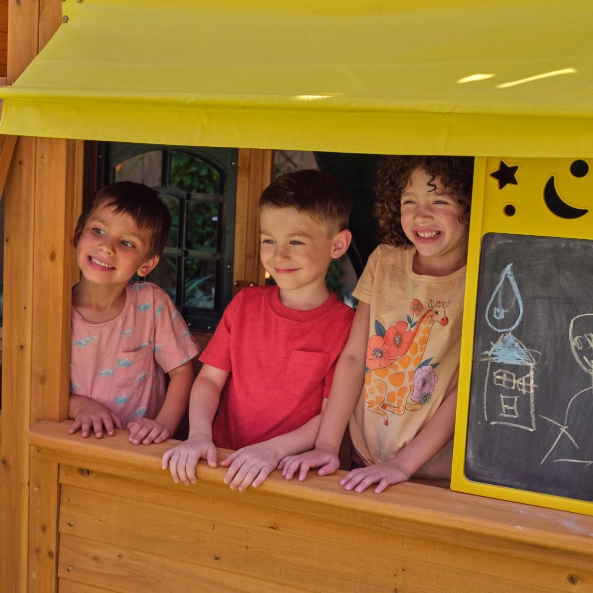 Bear Cave Lodge - Wooden Swing Set