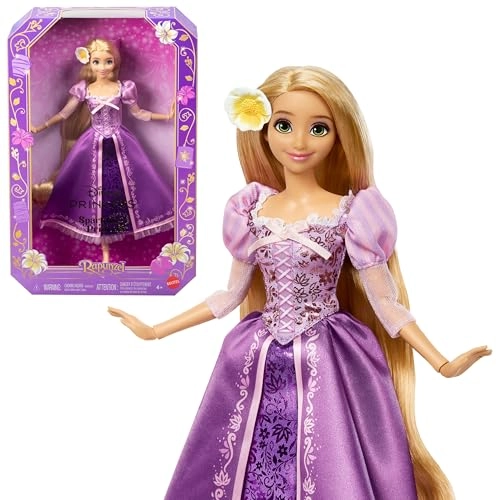 Rapunzel Fashion Doll - Removable Dress Flower Hair Clip 11 Articulated Joints